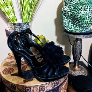 D brand black high heels size 9.5